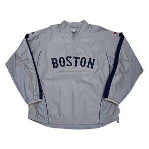 BOSTON RED SOX MLB Baseball Majestic Cool  Bomber Windbreaker Jacket Mens 2XL